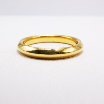 Alliance Louvre Or Jaune 750 - 18 carats (Bombée Pointue)