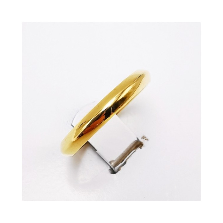 Alliance Louvre Or Jaune 750 - 18 carats (Bombée Pointue)