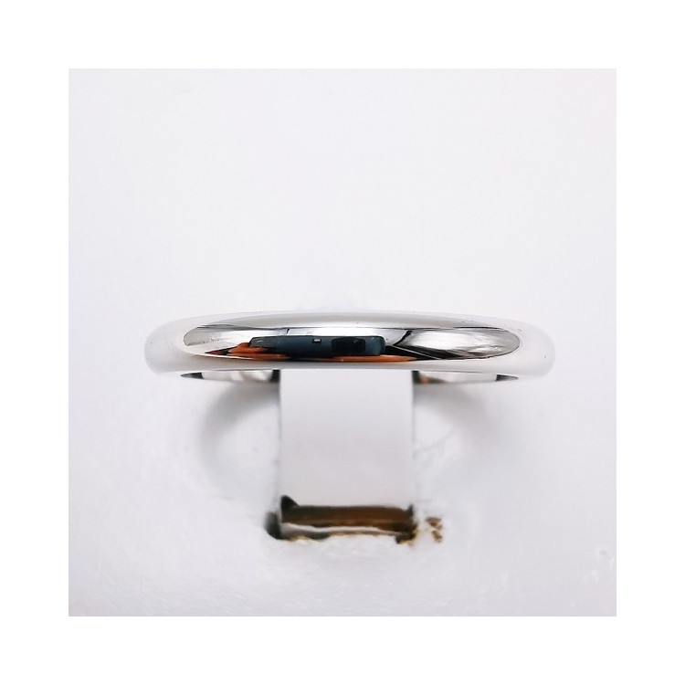 Alliance Champs Elysées Or Blanc 750 - 18 carats (Jonc Parisien)