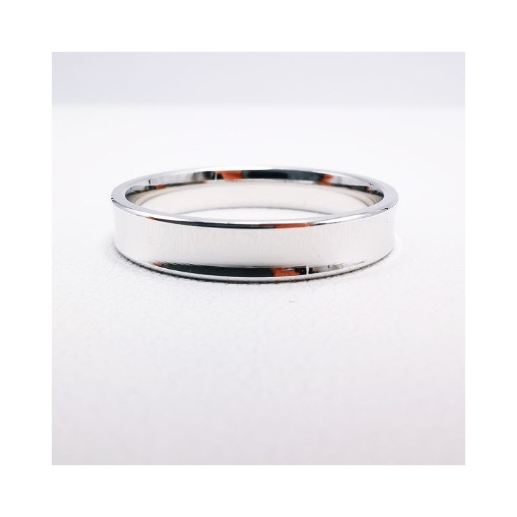 Alliance Marais 4 mm Or Blanc 750 - 18 carats (Concave)
