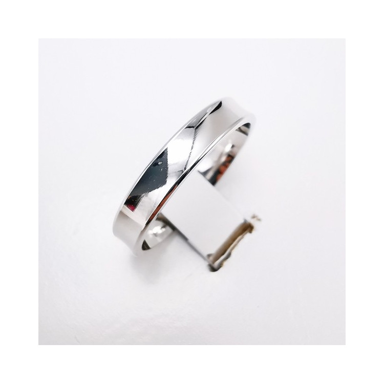 Alliance Marais 4 mm Or Blanc 750 - 18 carats (Concave)
