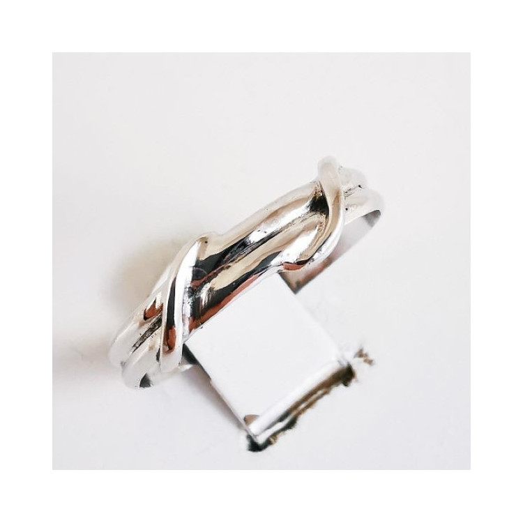 Alliance "S'enlacer" Or blanc 750 - 18 carats